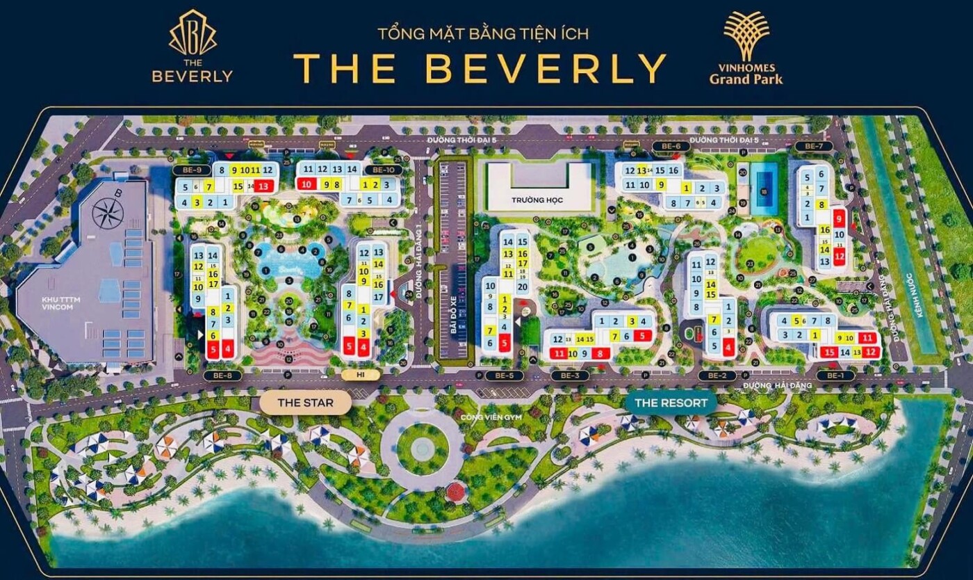 Mặt bằng The Beverly Vinhomes Grand Park