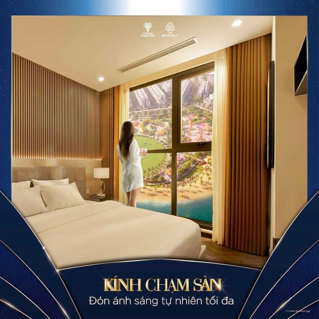 bàn giao kính chạm trần The Beverly